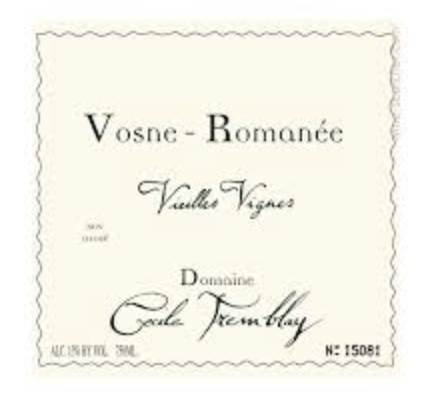 (image for) Cecile Tremblay Vosne-Romanée Vieilles Vignes 2022 - WAS: $680++